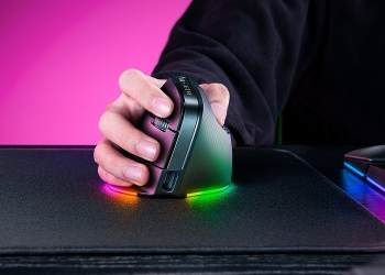 Razer Pro Click V2 Vertical Edition Pairs Productivity-Focused Mouse with 18 Zones of RGB LEDs
